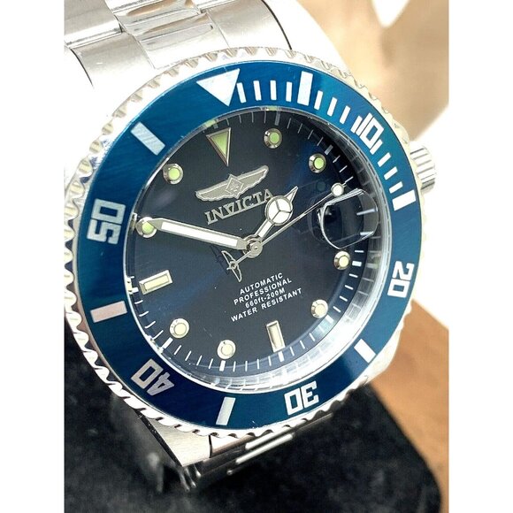 Invicta Men's Watch 36972 Pro Diver Automatic Blue Dial Silver Steel 44mm - Picture 1 of 11